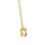 Solar Edge – Radiant Cut Diamond Bold Pendant Necklace