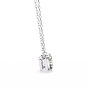 Solar Edge – Radiant Cut Diamond Bold Pendant Necklace