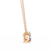 Solar Edge – Radiant Cut Diamond Bold Pendant Necklace