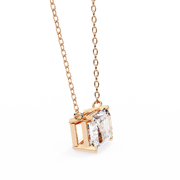 Solar Edge – Radiant Cut Diamond Bold Pendant Necklace