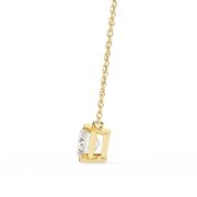 Solar Edge – Radiant Cut Diamond Bold Pendant Necklace