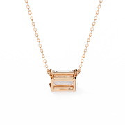 Solar Edge – Radiant Cut Diamond Bold Pendant Necklace