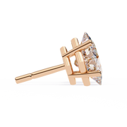 Regal Square – Princess Cut Diamond Stud Earrings