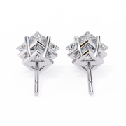 Regal Square – Princess Cut Diamond Stud Earrings