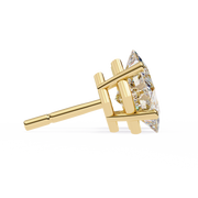 Regal Square – Princess Cut Diamond Stud Earrings