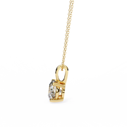 Floating Core – Round Diamond Pendant Necklace