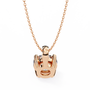 Floating Core – Round Diamond Pendant Necklace