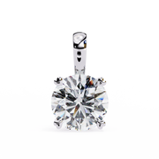Floating Core – Round Diamond Pendant Necklace