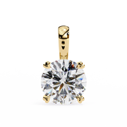 Floating Core – Round Diamond Pendant Necklace