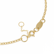 Gold Diamond Station Chain Bracelet