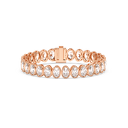 50PTS EACH OVAL BEZEL TENNIS BRACELET