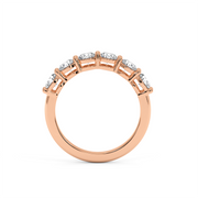2.5CTW HALF ROUND ETERNITY BAND