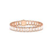 1CT EACH EMERALD BEZEL TENNIS BRACELET