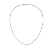 7CTW ROUND STRAIGHT LINE TENNIS NECKLACE