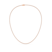 5CTW ROUND STRAIGHT LINE TENNIS NECKLACE