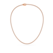 20CTW ROUND STRAIGHT LINE TENNIS NECKLACE