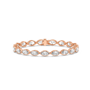50PTS EACH MARQUISE BEZEL TENNIS BRACELET