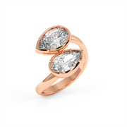 DUEL PEAR RING