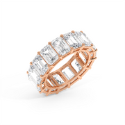 1CT EACH EMERALD ETERNITY BAND