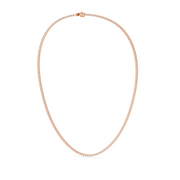 5CTW ROUND STRAIGHT LINE TENNIS NECKLACE