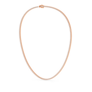 7CTW ROUND STRAIGHT LINE TENNIS NECKLACE