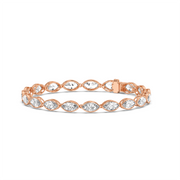 50PTS EACH MARQUISE BEZEL TENNIS BRACELET