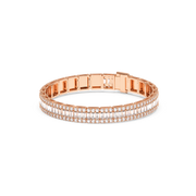 7CTW EMERALD ROUND FANCY TENNIS BRACELET