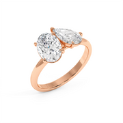 OVAL-PEAR RING