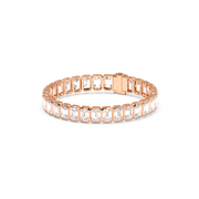 1CT EACH EMERALD BEZEL TENNIS BRACELET