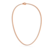 20CTW ROUND STRAIGHT LINE TENNIS NECKLACE
