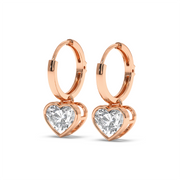 1CT EACH HEART HOOPS