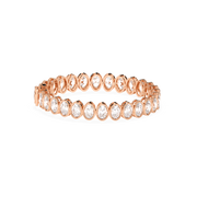 50PTS EACH OVAL BEZEL TENNIS BRACELET