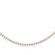 5CTW ROUND STRAIGHT LINE TENNIS NECKLACE