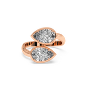DUEL PEAR RING