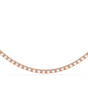 15CTW ROUND STRAIGHT LINE TENNIS NECKLACE