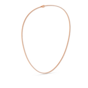 5CTW ROUND STRAIGHT LINE TENNIS NECKLACE