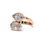 DUEL PEAR RING