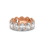 1CT EACH OVAL ETERNITY BAND