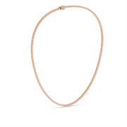 15CTW ROUND STRAIGHT LINE TENNIS NECKLACE