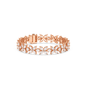 MARQUISE-ROUND FLOWER BRACELET