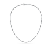 20 ctw Round Labgrown Diamond Straight Line Tennis Necklace