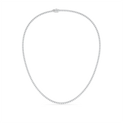 15 ctw Round Labgrown Diamond Straight Line Tennis Necklace