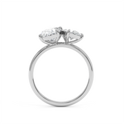 3 ctw Oval-Pear Labgrown Diamond Ring