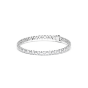 7 ctw Pear Labgrown Diamond Bezel Tennis Bracelet