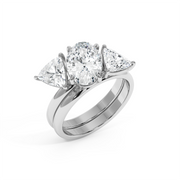 5 ctw Oval-Pear Labgrown Diamond Ring