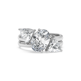 5 ctw Oval-Pear Labgrown Diamond Ring
