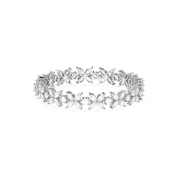 Marquise-Round Labgrown Diamond Flower Bracelet