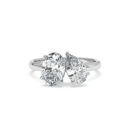 3 ctw Oval-Pear Labgrown Diamond Ring