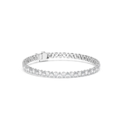 7 ctw Pear Labgrown Diamond Bezel Tennis Bracelet