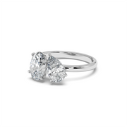 1.5 ctw Oval-Pear Labgrown Diamond Ring